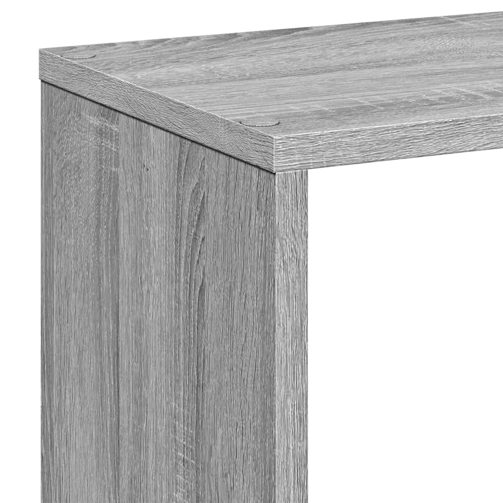 Étagère séparatrice de pièce sonoma gris 67x25x161,5 cm
