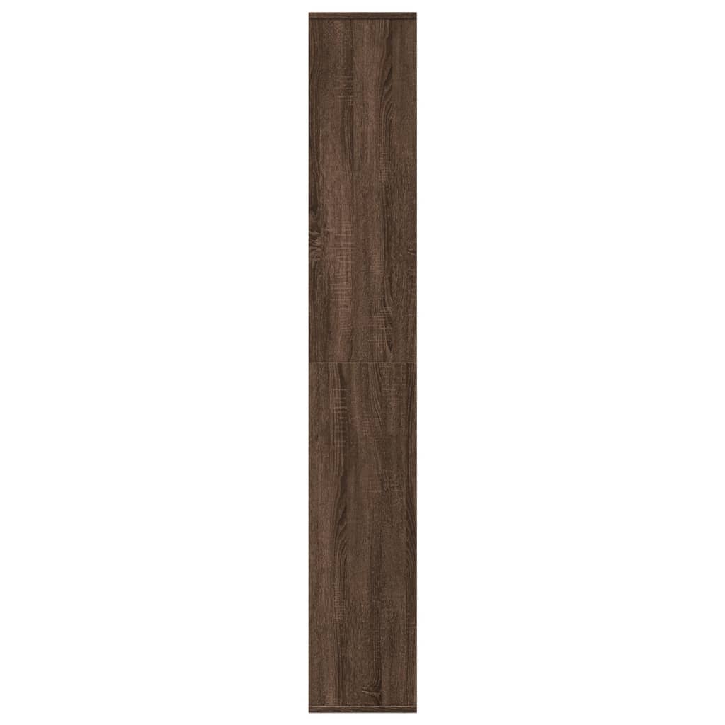 Étagère séparatrice de pièce chêne marron 67x25x161,5 cm