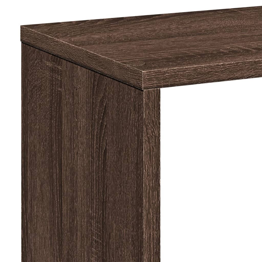 Étagère séparatrice de pièce chêne marron 67x25x161,5 cm