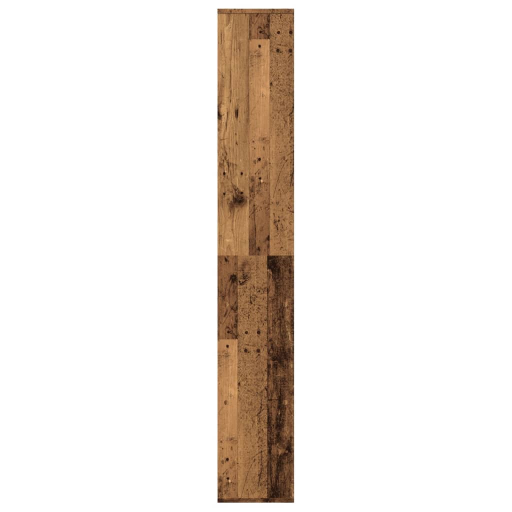 Étagère séparatrice de pièce vieux bois 67x25x161,5 cm