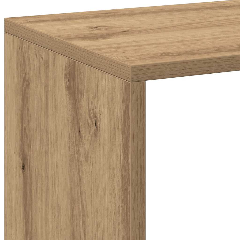 Étagère séparatrice de pièce chêne artisanal 67x25x161,5 cm