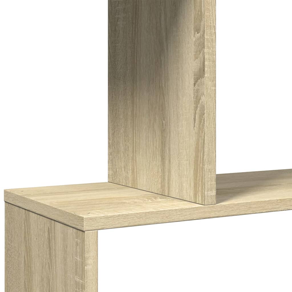 Étagère séparatrice de pièce 6 niveaux chêne sonoma 70x24x193cm