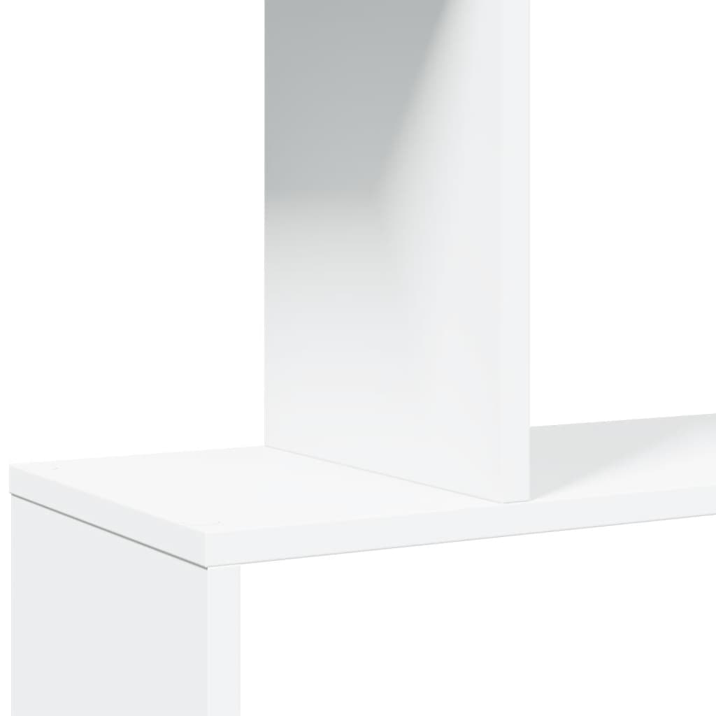 Étagère séparatrice de pièce à 5 niveaux blanc 70x24x161 cm