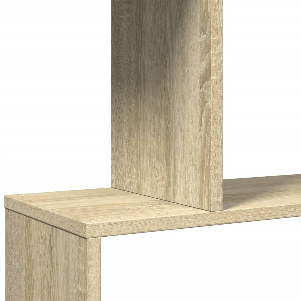 Étagère séparatrice de pièce 4 niveaux chêne sonoma 70x24x129cm
