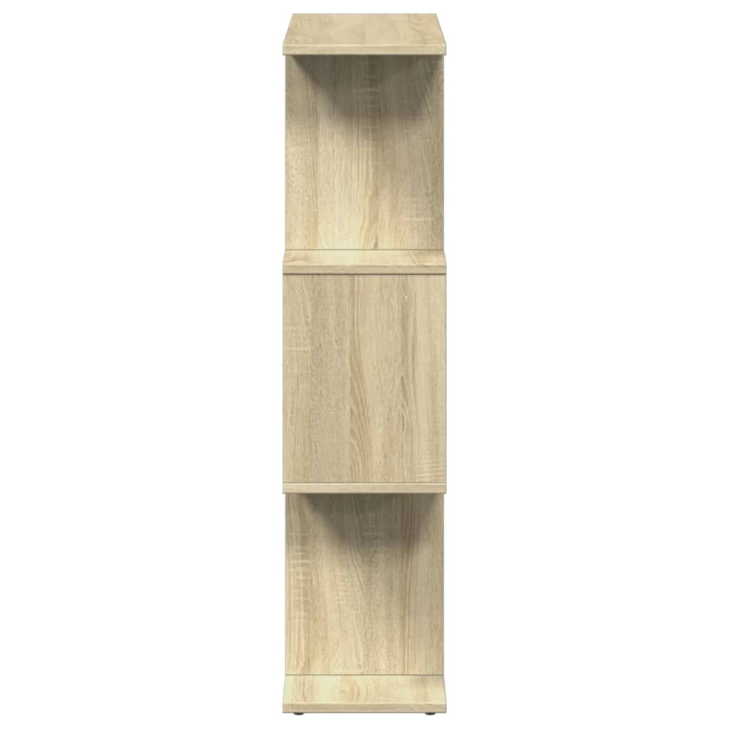 Étagère séparatrice de pièce 3 niveaux chêne sonoma 70x24x97 cm