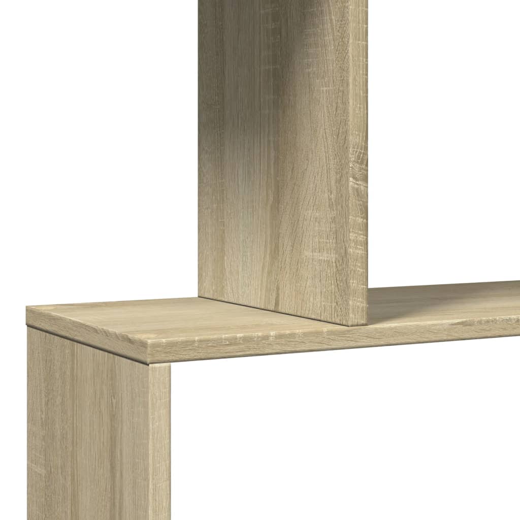Étagère séparatrice de pièce 3 niveaux chêne sonoma 70x24x97 cm