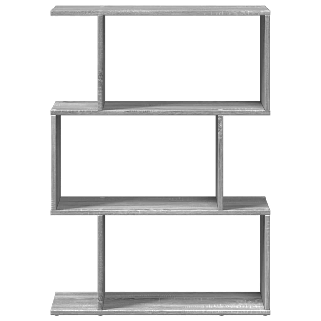 Étagère séparatrice de pièce à 3 niveaux sonoma gris 70x24x97cm