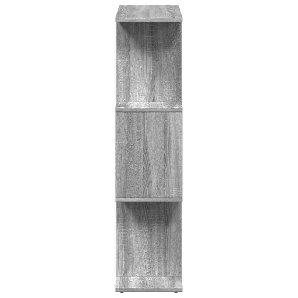 Étagère séparatrice de pièce à 3 niveaux sonoma gris 70x24x97cm