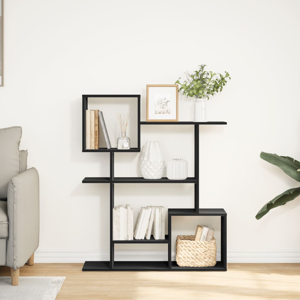 Étagère séparatrice de pièce noir 92x29x112 cm