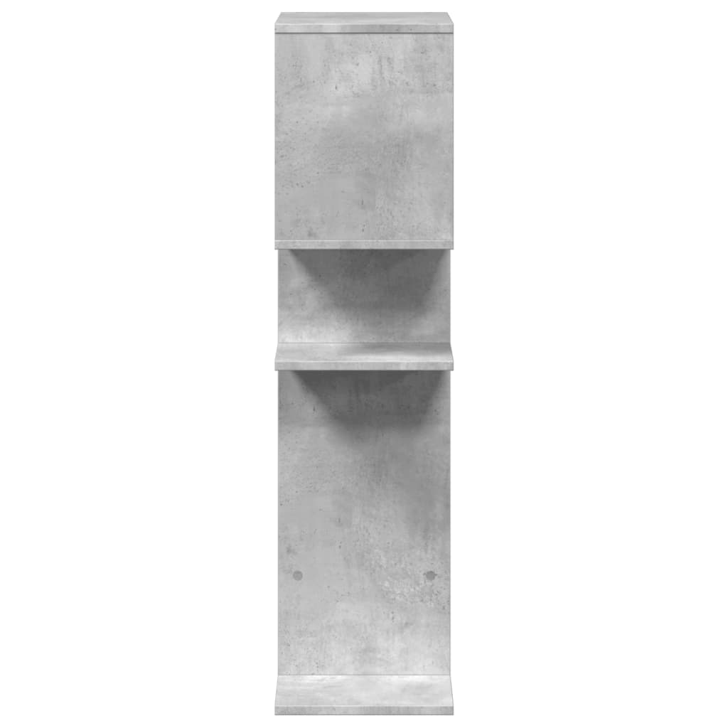Étagère séparatrice de pièce gris béton 92x29x112 cm