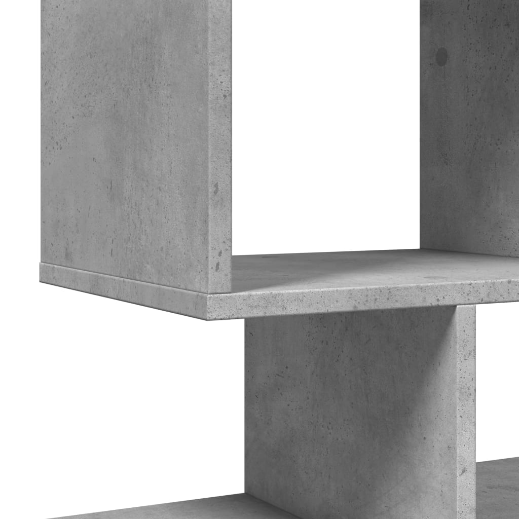 Étagère séparatrice de pièce gris béton 92x29x112 cm