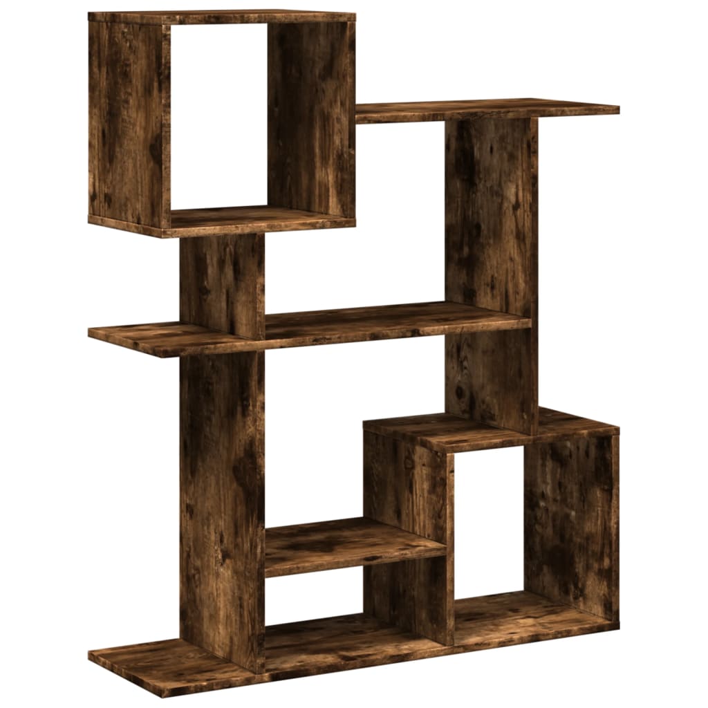 Étagère séparatrice de pièce chêne fumé 92x29x112 cm