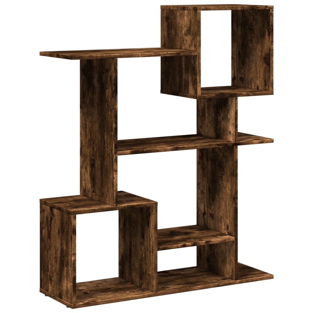 Étagère séparatrice de pièce chêne fumé 92x29x112 cm