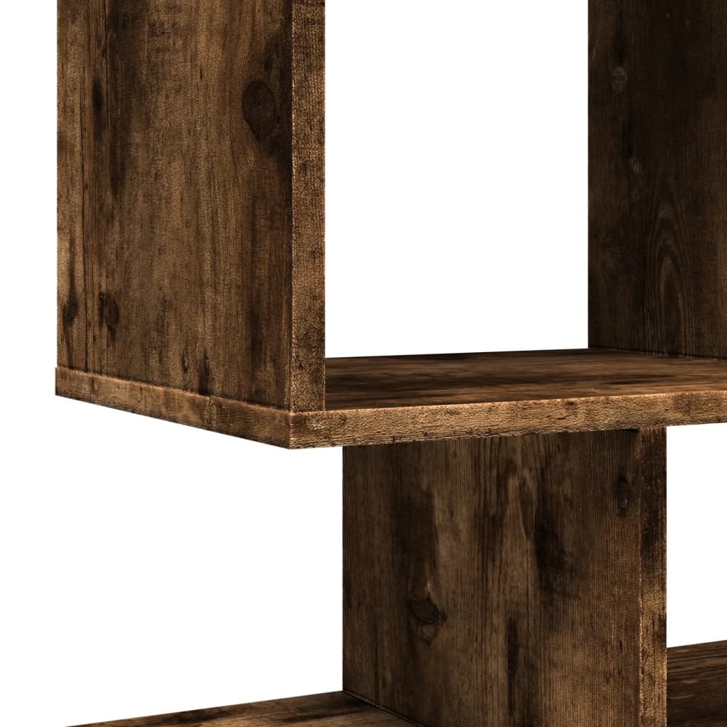 Étagère séparatrice de pièce chêne fumé 92x29x112 cm
