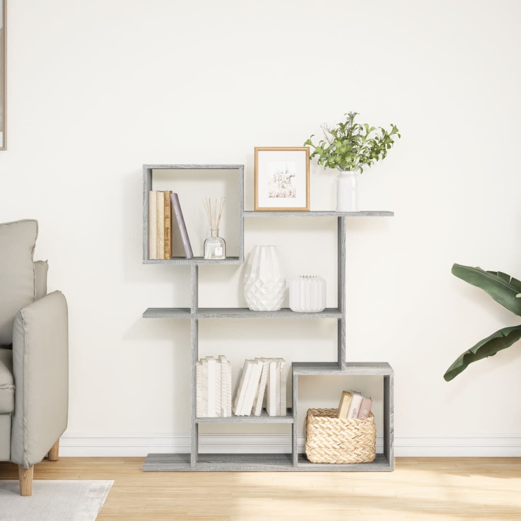 Étagère séparatrice de pièce sonoma gris 92x29x112 cm