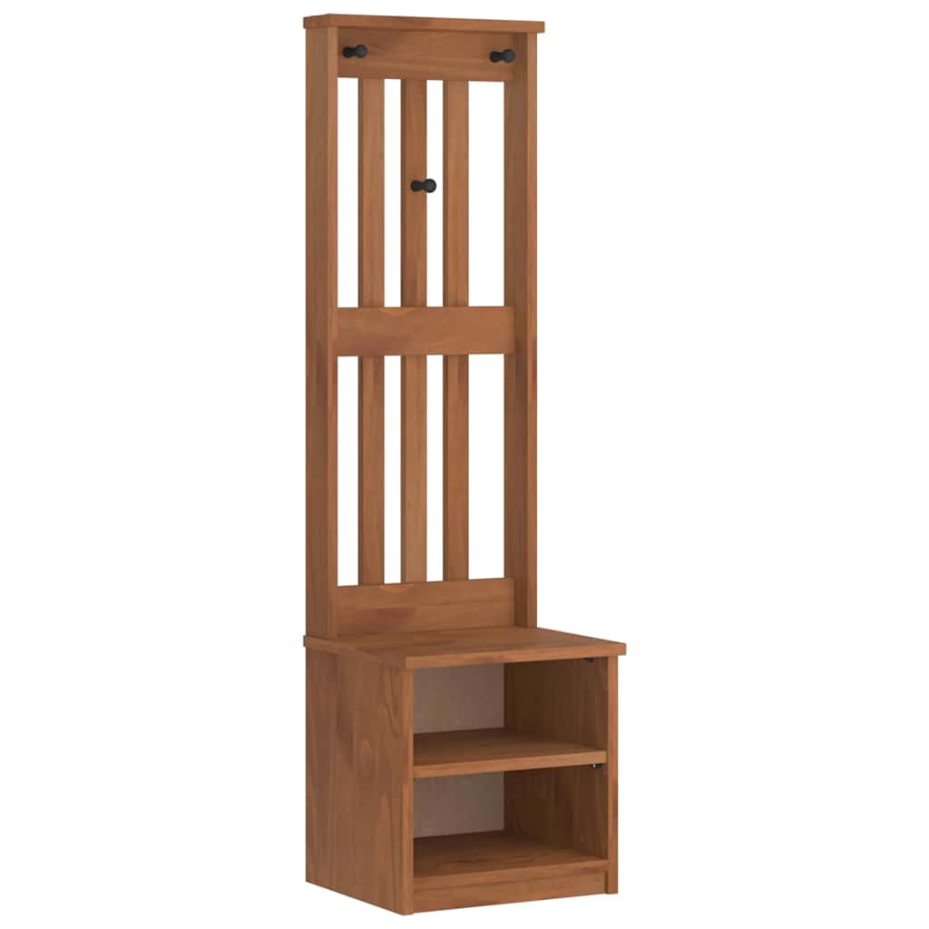 Portemanteau SANDNES 45x40x159,5 cm bois massif pin