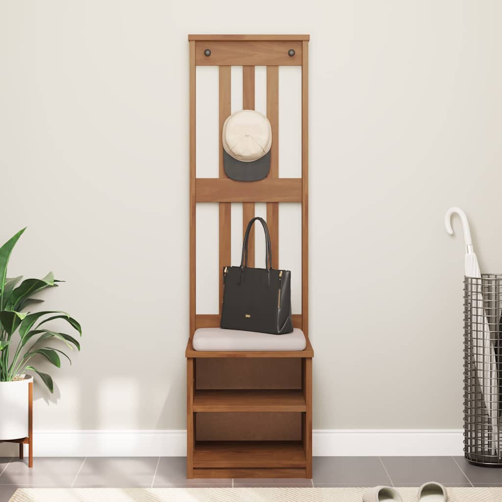 Portemanteau SANDNES 45x40x159,5 cm bois massif pin