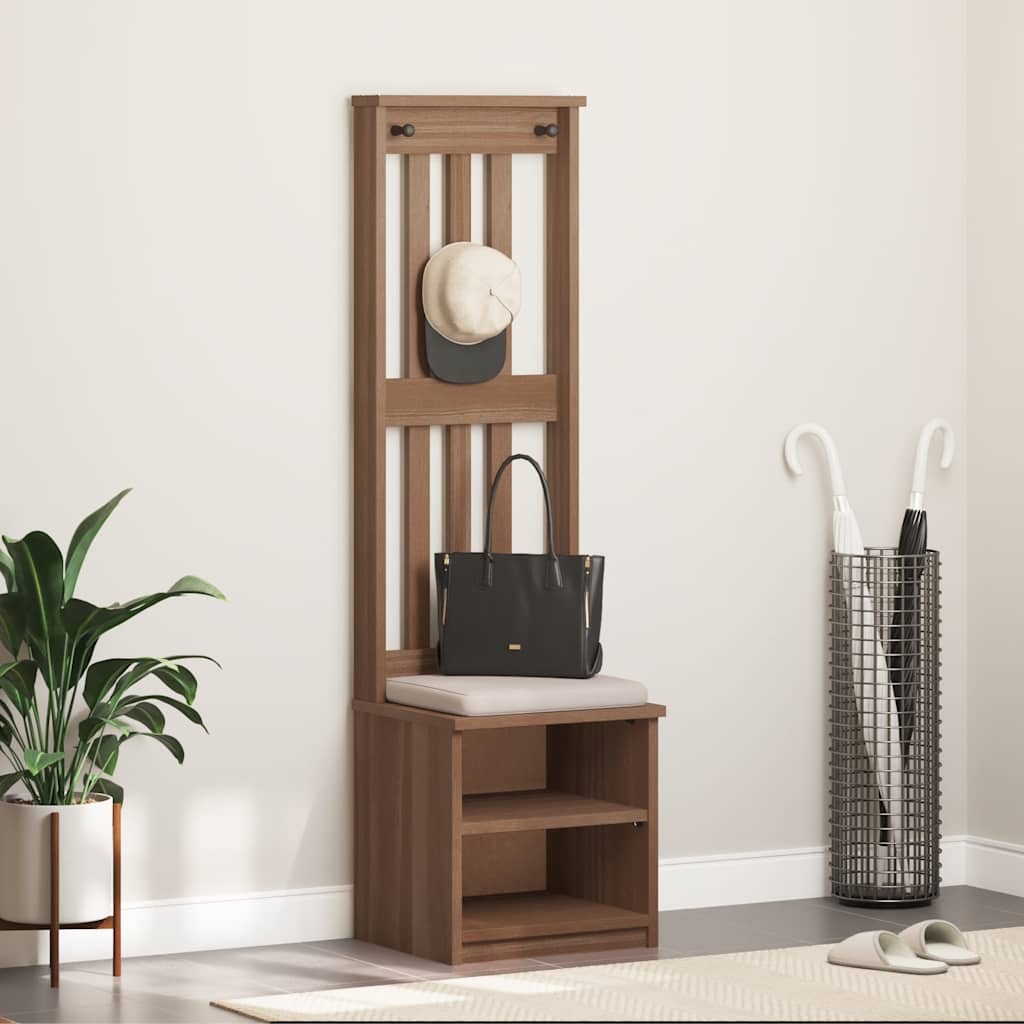 Portemanteau SANDNES 45x40x159,5 cm bois massif pin