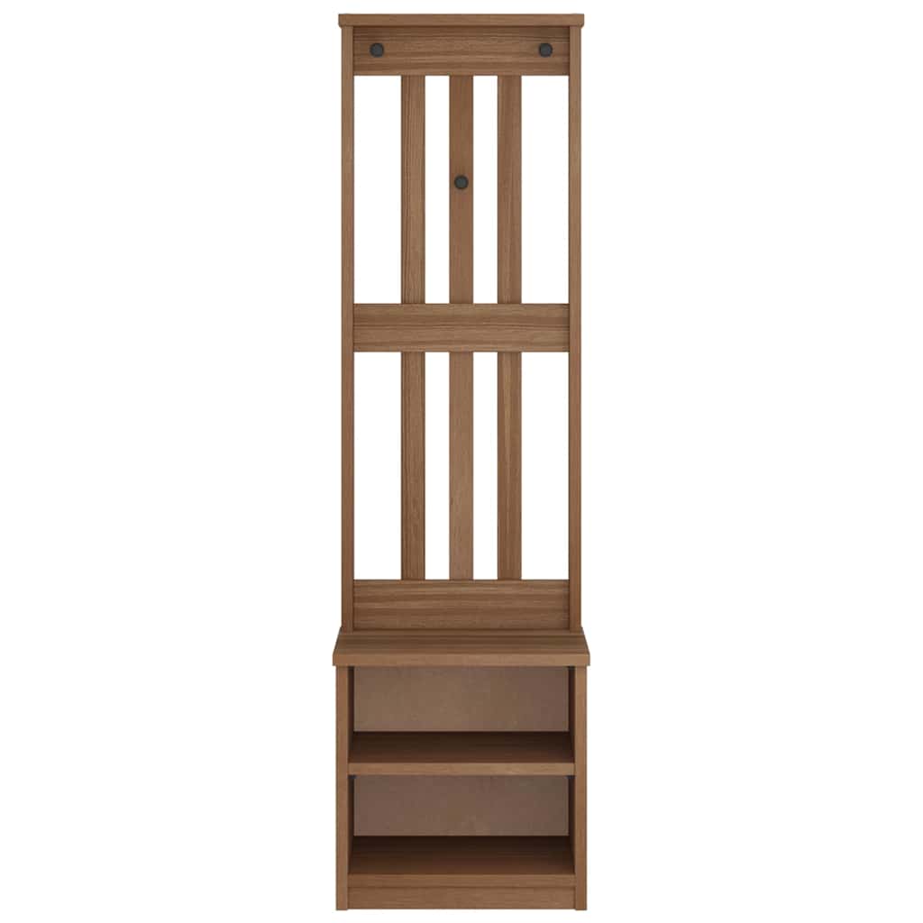 Portemanteau SANDNES 45x40x159,5 cm bois massif pin