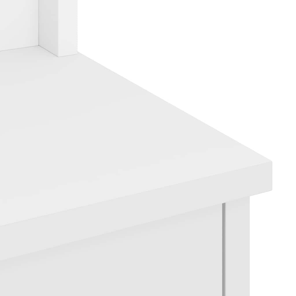 Portemanteau SANDNES blanc 45x40x159,5 cm bois massif pin