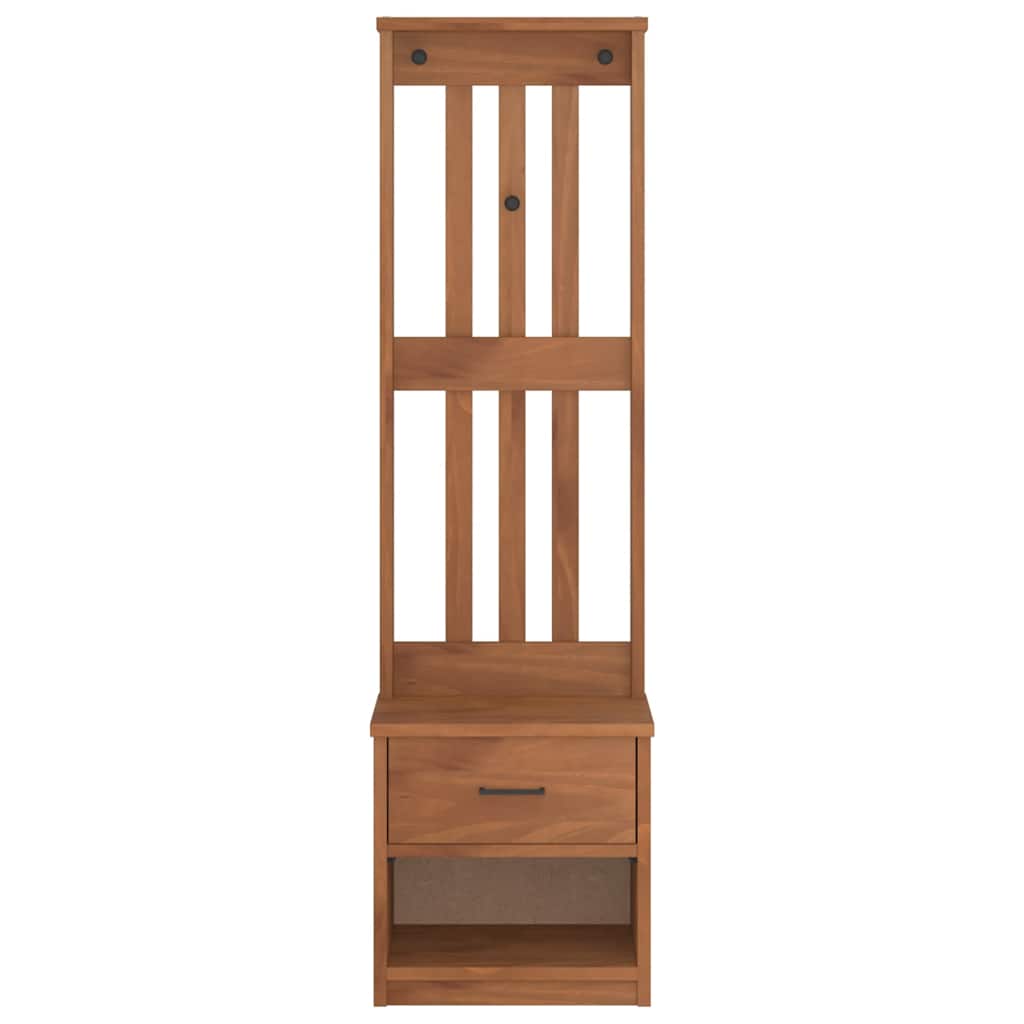 Portemanteau SANDNES 45x40x159,5 cm bois massif pin