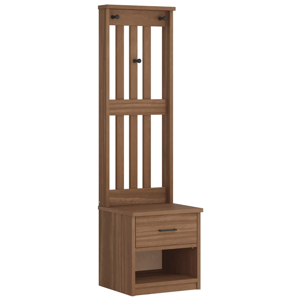 Portemanteau SANDNES 45x40x159,5 cm bois massif pin