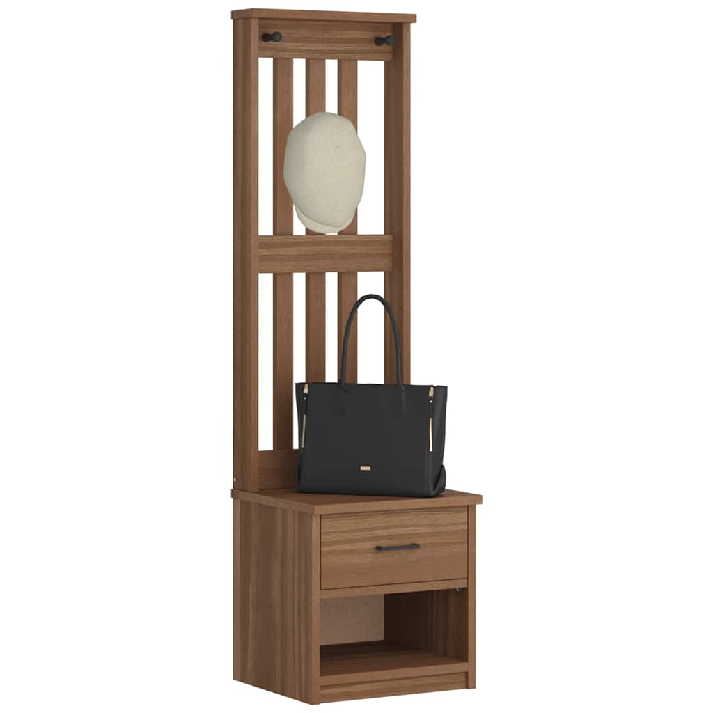Portemanteau SANDNES 45x40x159,5 cm bois massif pin