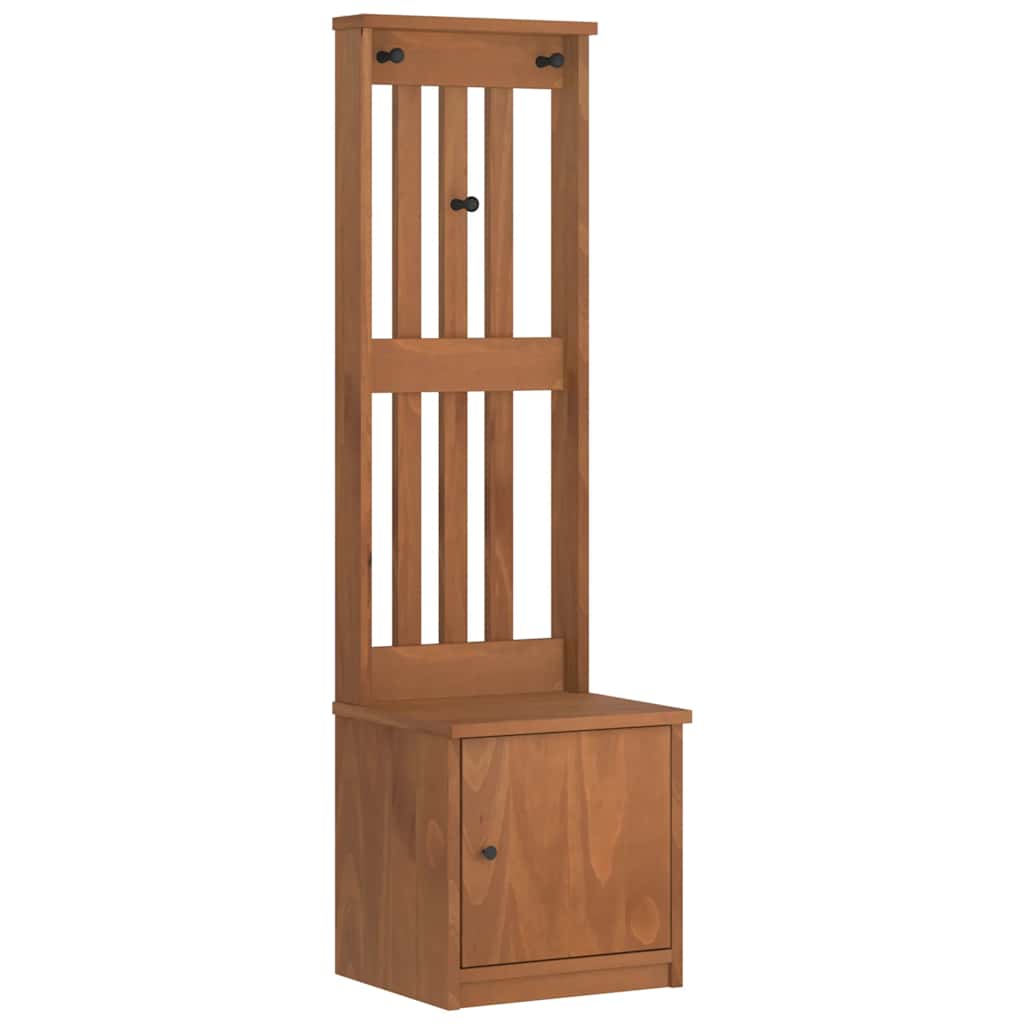 Portemanteau SANDNES 45x40x159,5 cm bois massif pin