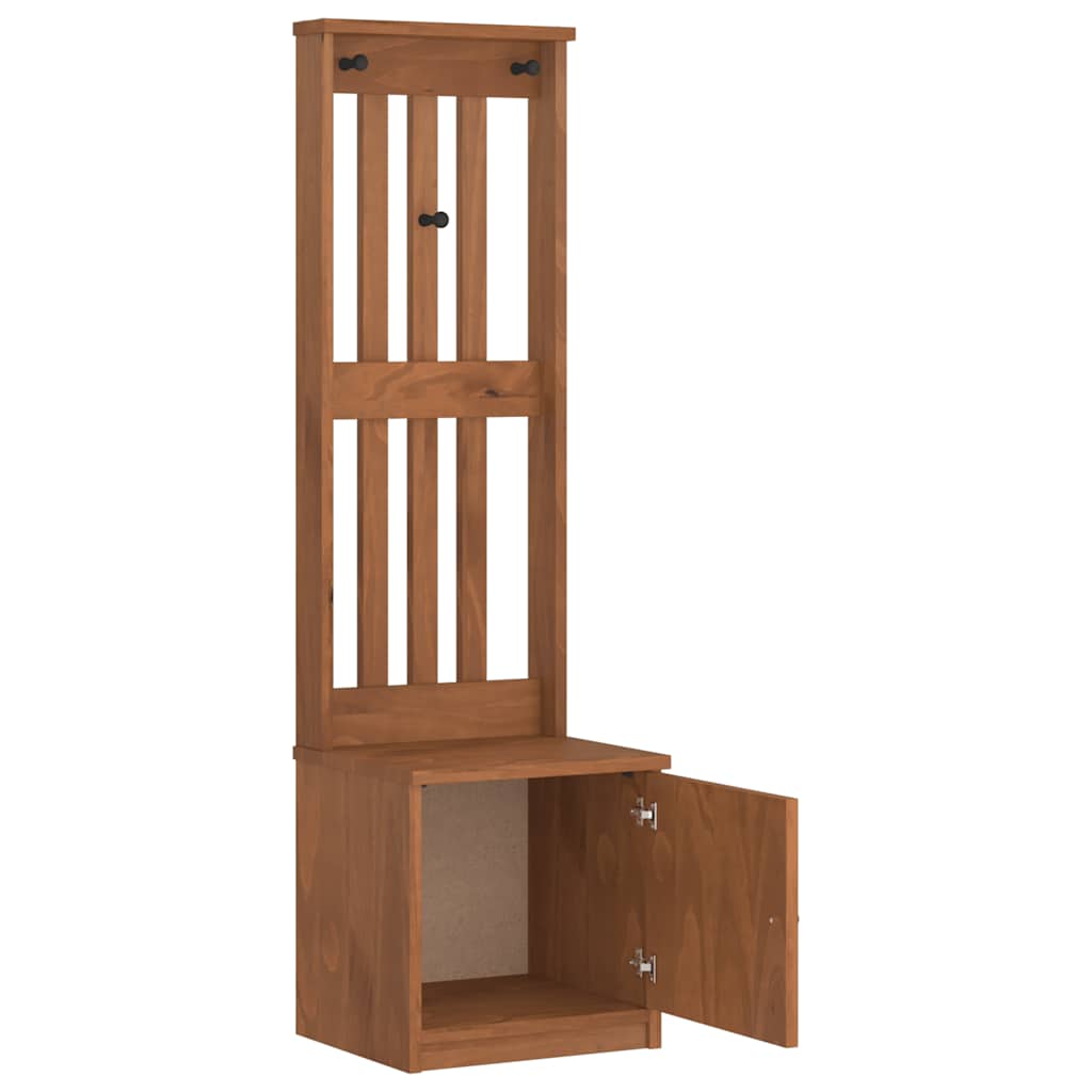 Portemanteau SANDNES 45x40x159,5 cm bois massif pin