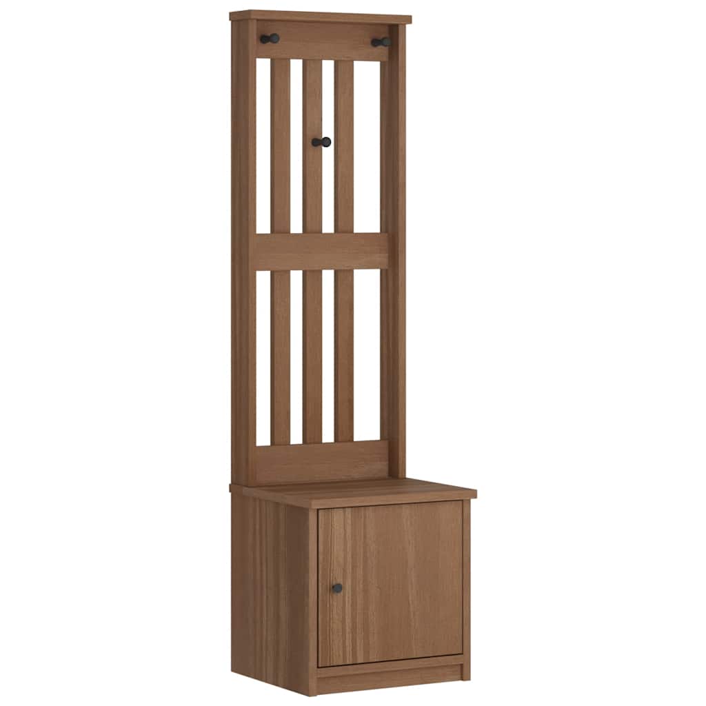 Portemanteau SANDNES 45x40x159,5 cm bois massif pin