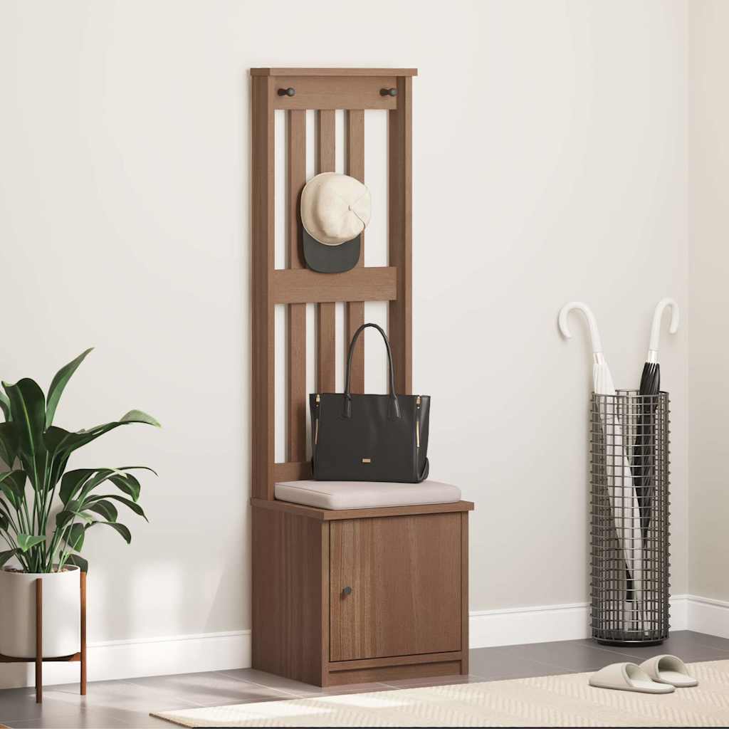 Portemanteau SANDNES 45x40x159,5 cm bois massif pin