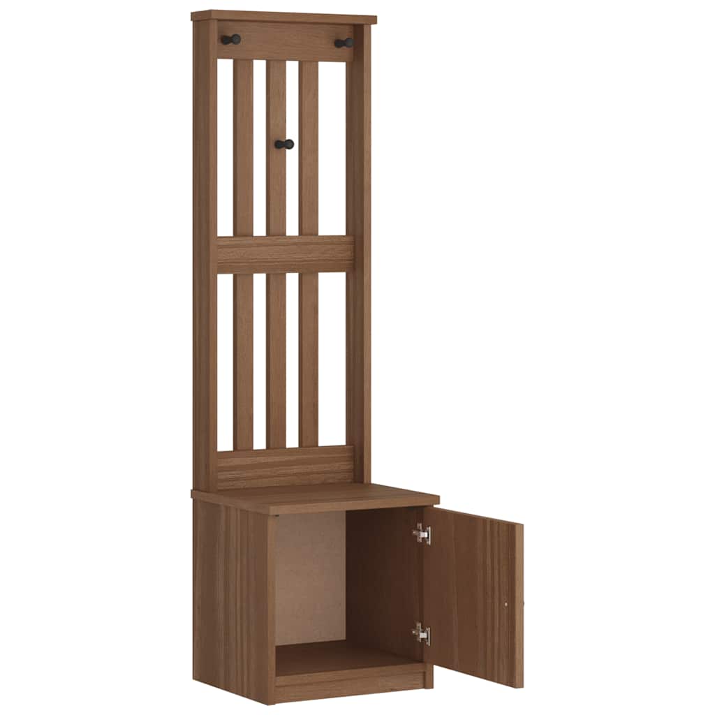 Portemanteau SANDNES 45x40x159,5 cm bois massif pin