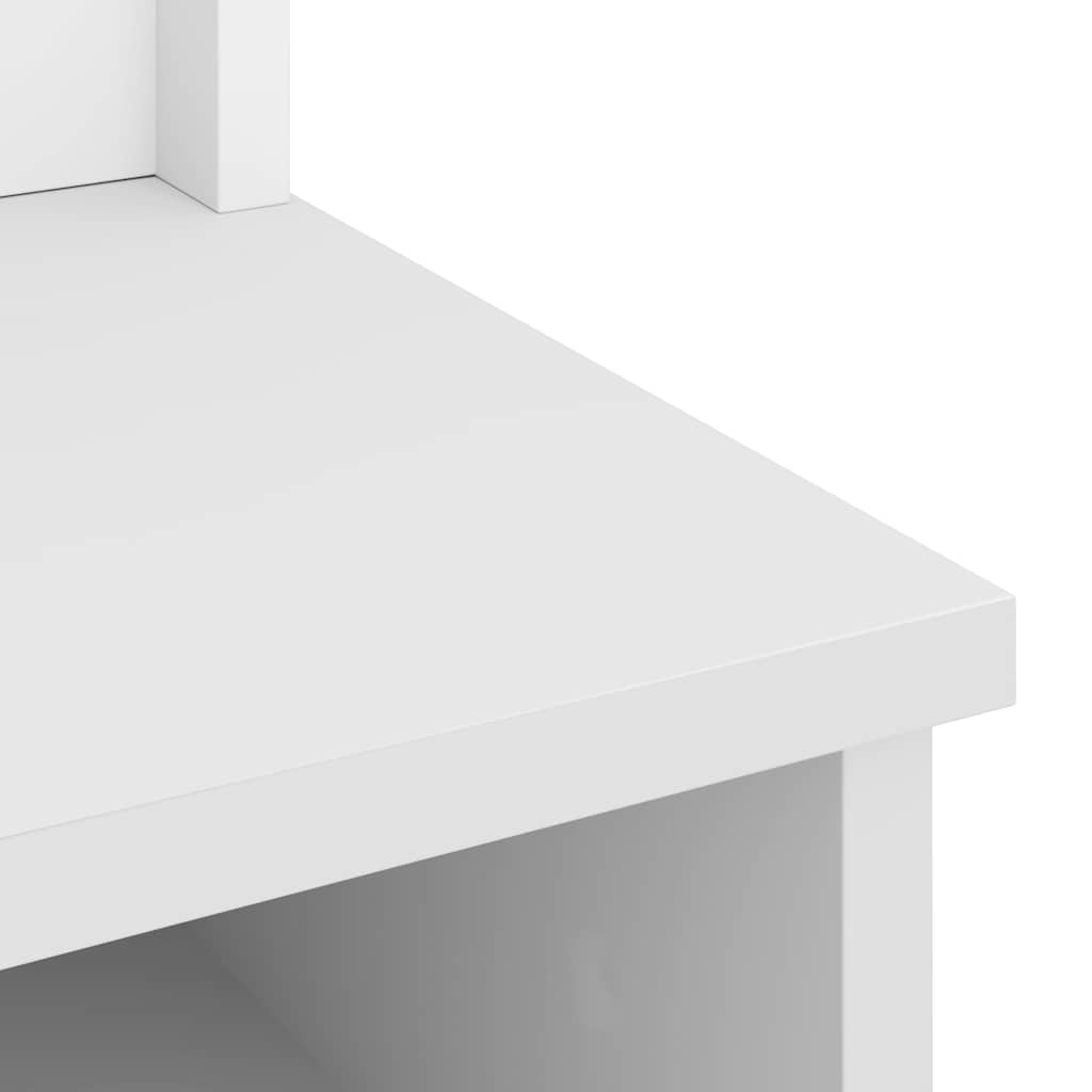 Portemanteau SANDNES blanc 87x40x159,5 cm bois massif pin