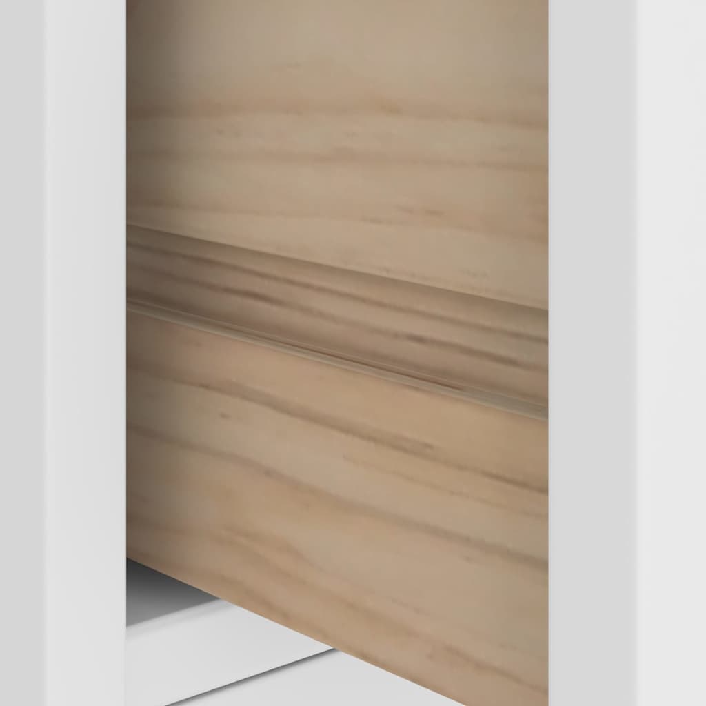 Portemanteau SANDNES blanc 87x40x159,5 cm bois massif pin