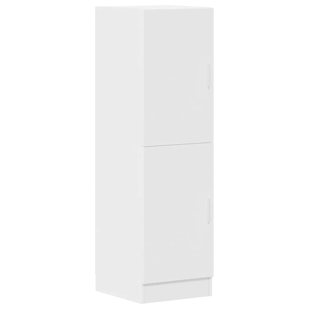 Ensemble d'armoires de cuisine 2 pcs blanc bois d'ingénierie
