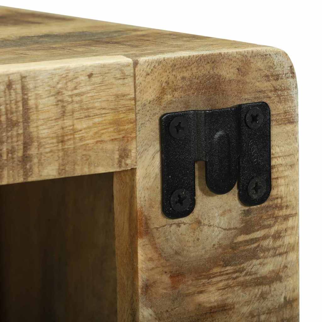 Meuble TV 2 pcs Marron Bois de manguier brut massif