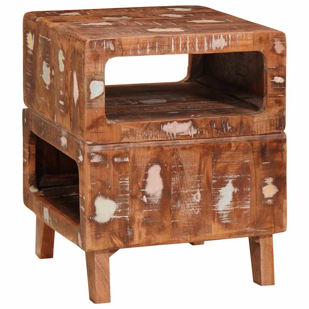 Tables d'appoint Multicolore bois de récupération massif
