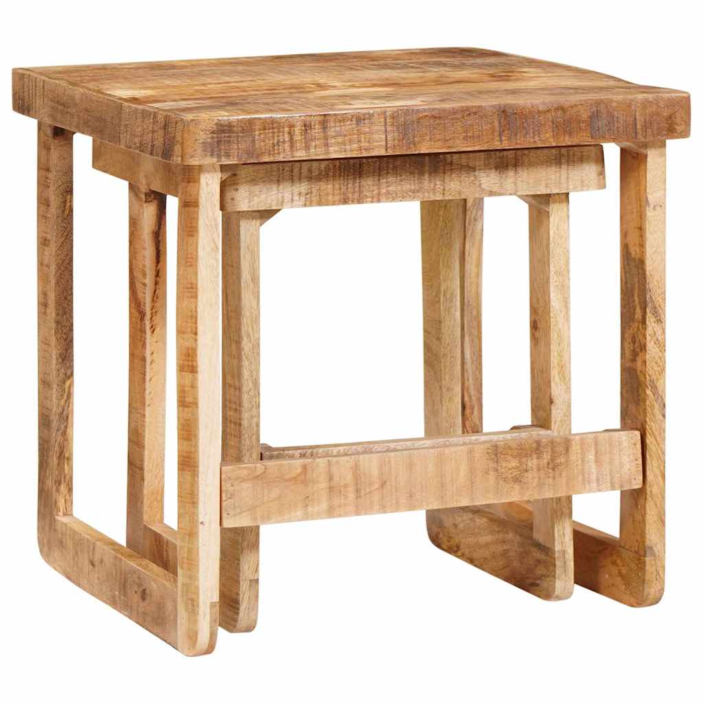 Tables d'appoint Marron bois de manguier massif
