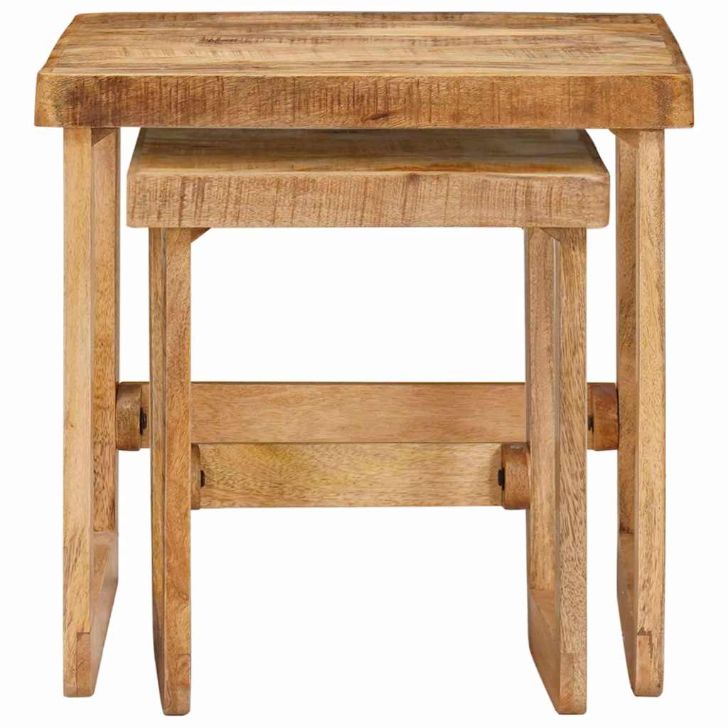 Tables d'appoint Marron bois de manguier massif