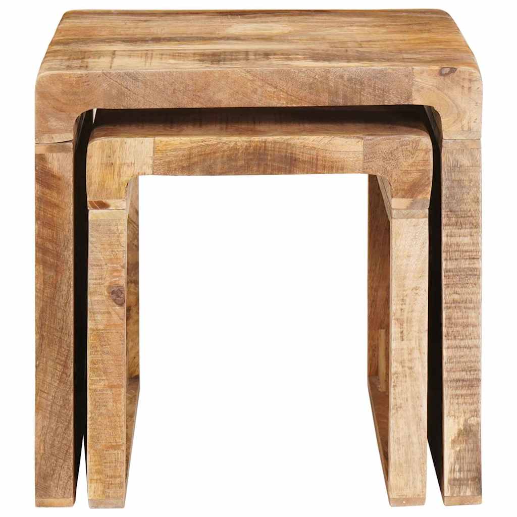 Tables d'appoint Marron bois de manguier massif