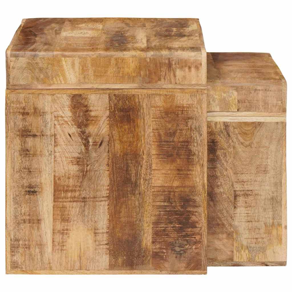 Tables d'appoint Marron bois de manguier massif