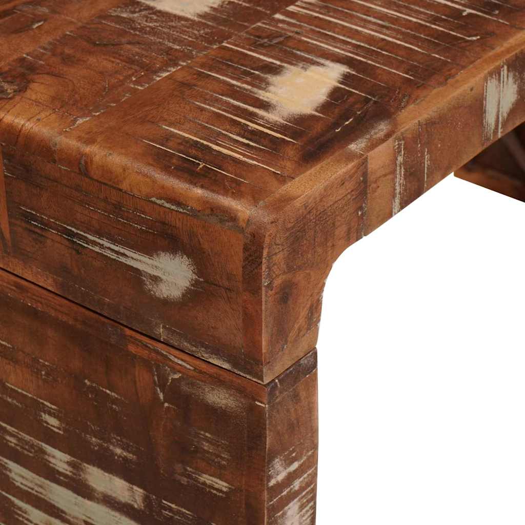 Tables gigognes 3 pcs bois de récupération massif