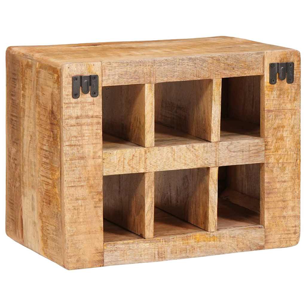 Étagère à vin Marron 44 x 30 x 35 cm bois de manguier massif