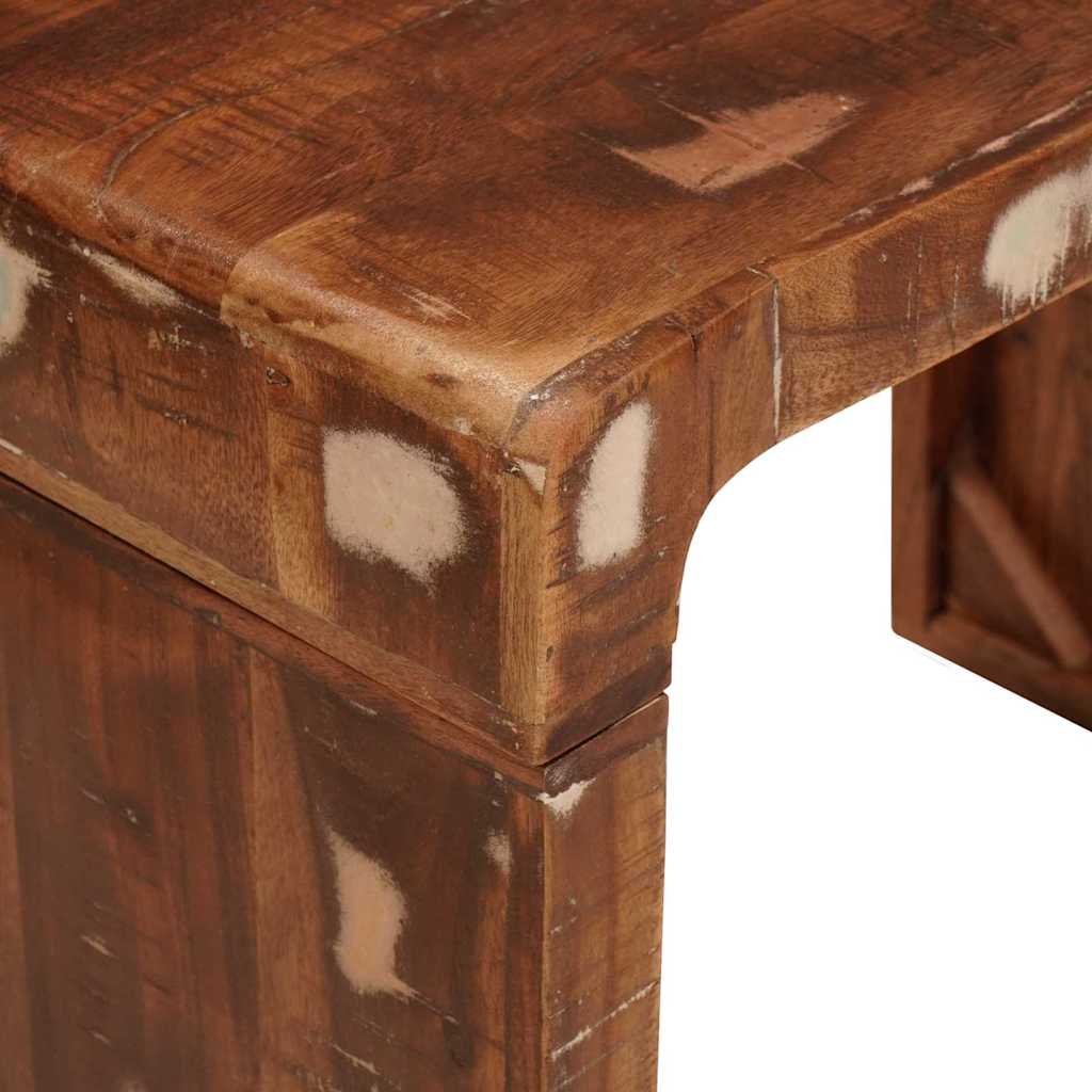 Table d'appoint 60 x 35 x 45 cm bois de récupération massif