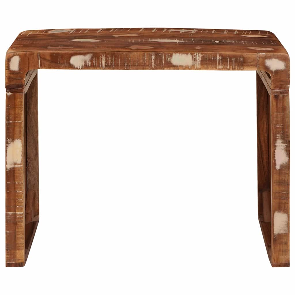 Table d'appoint 60 x 35 x 45 cm bois de récupération massif