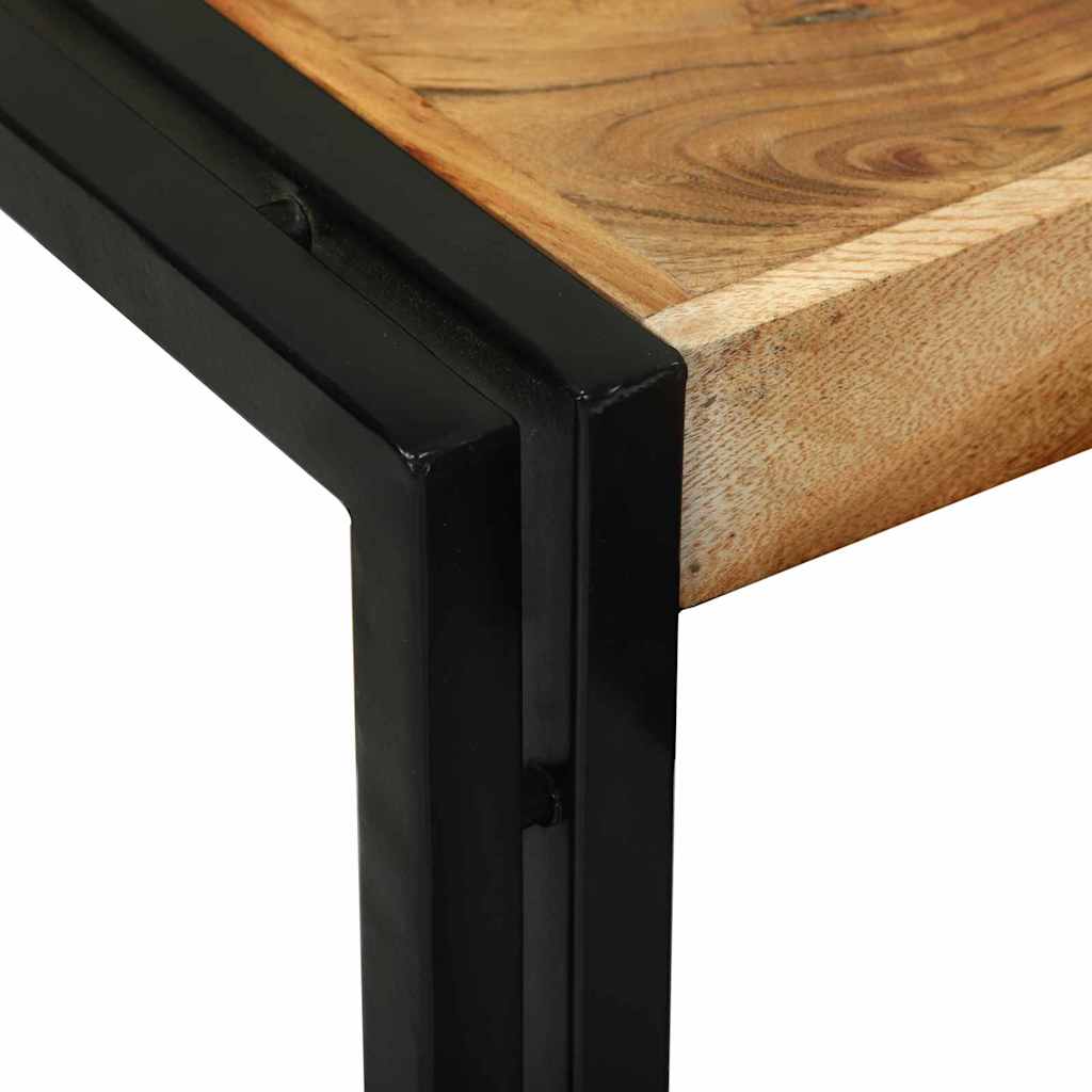 Table Gigogne 3 pcs Bois d'acacia solide et un métal