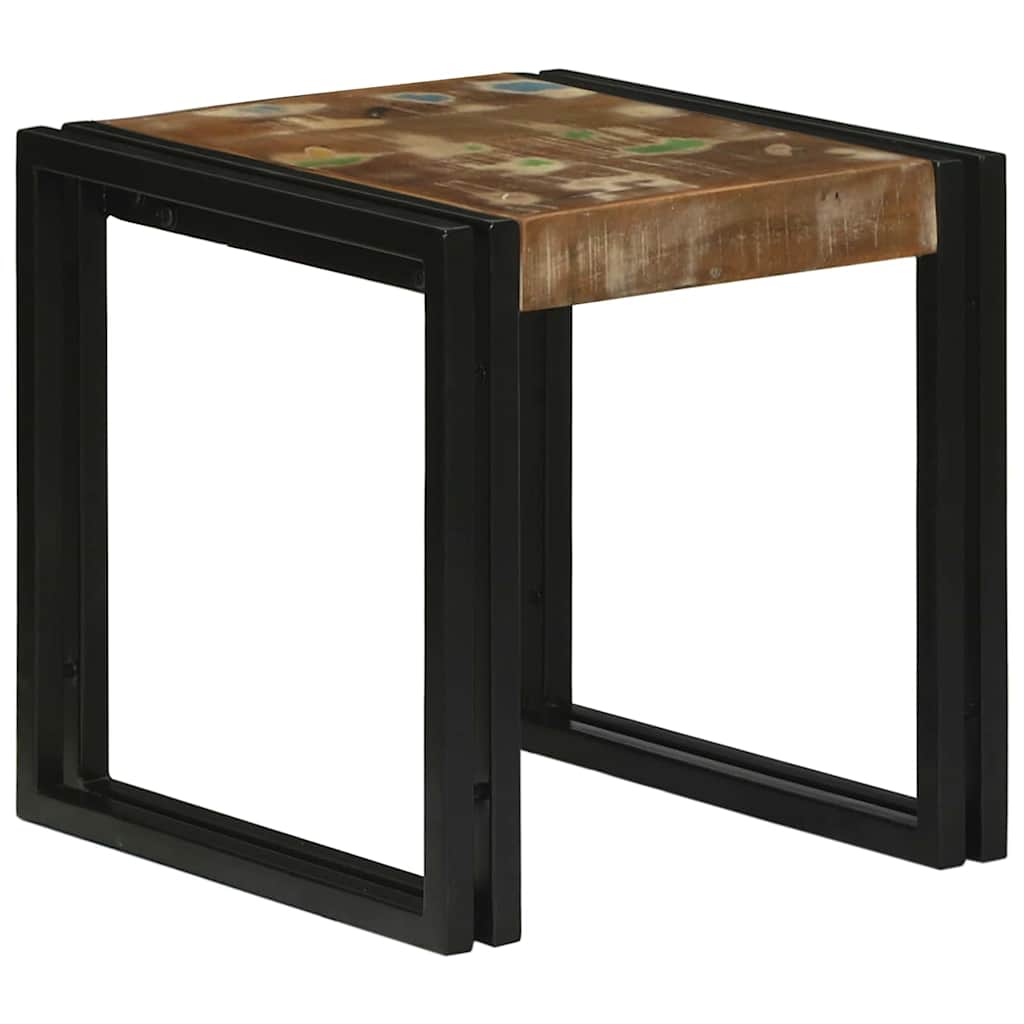 Tables gigognes 3 pcs Bois massif de récupération