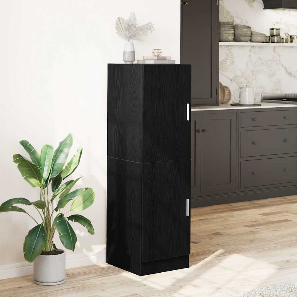 Mueble de cocina negro 38x41,5x131,5 cm madera de ingeniería