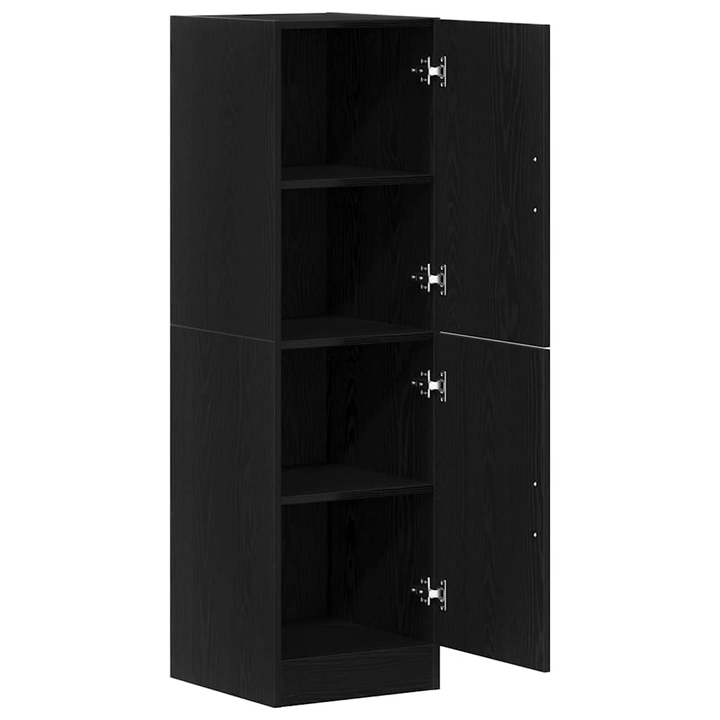 Mueble de cocina negro 38x41,5x131,5 cm madera de ingeniería