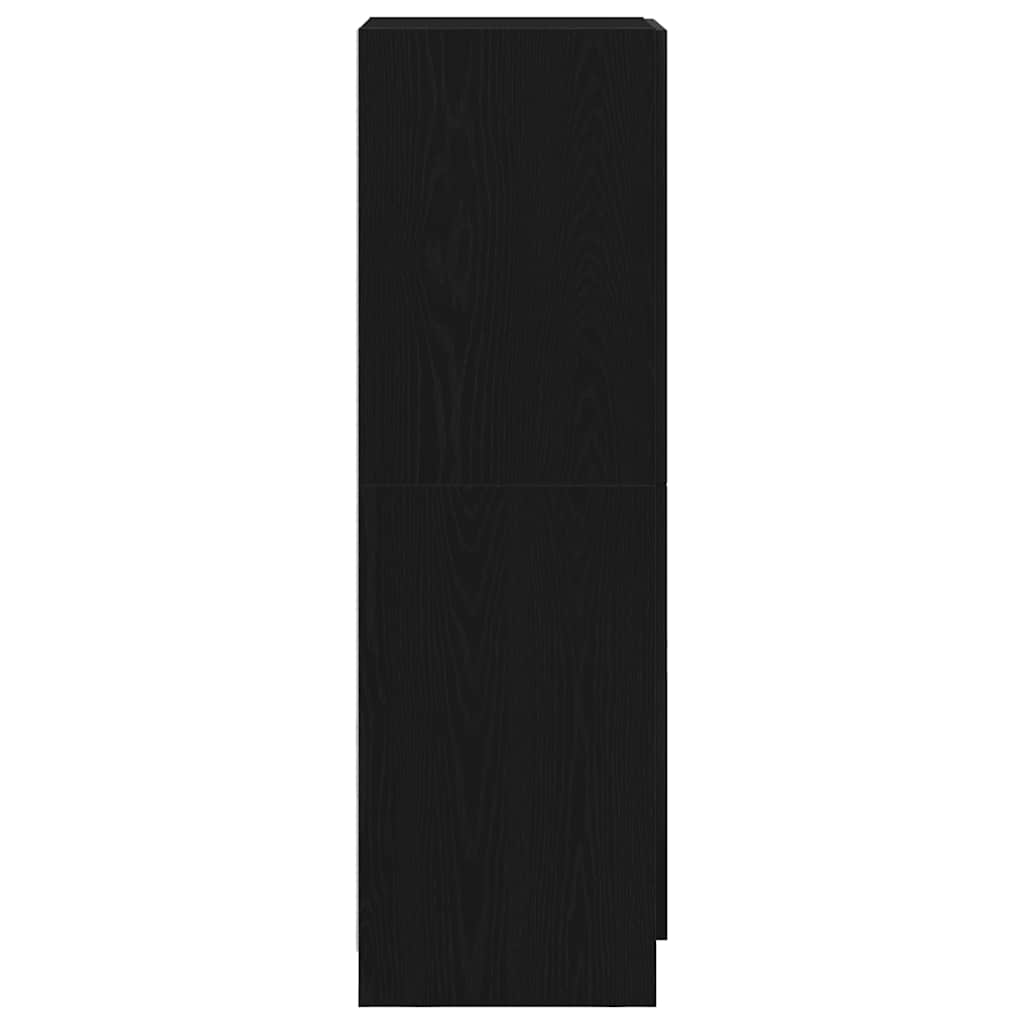 Mueble de cocina negro 38x41,5x131,5 cm madera de ingeniería